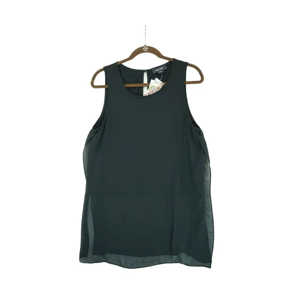 NWT Karen Kane Women’s Medium Black Sleeveless Top‎ Shirt Blouse MSRP $89